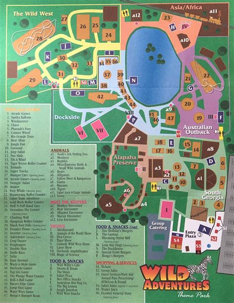 Newsplusnotes From The Vault 1999 Wild Adventures Brochure Map