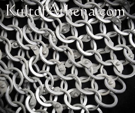 Dana Aluminum Chainmail Coif Dome Riveted Round Rings And Alternating