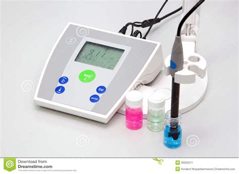 ph meter  measure  acidity alkalinity stock image