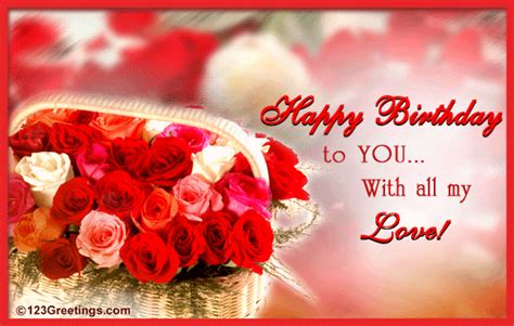 Romantic happy birthday card for him. valentine's day tips and tricks: Most romantic love birthday cards for her free