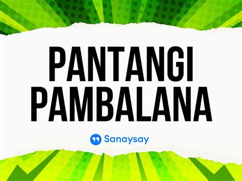 Pantangi At Pambalana Pagkakaiba At Halimbawa Sanaysay