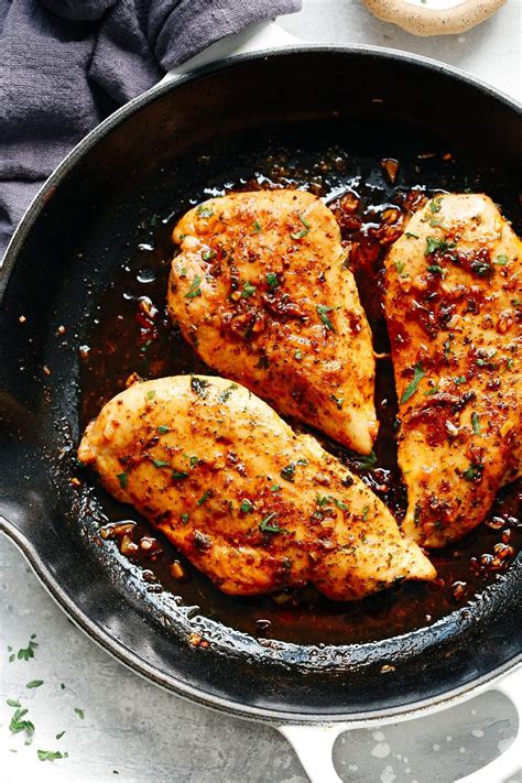 Make sure to flip each breast halfway through their cooking time. Garlic Butter Baked Chicken Breast (Helathy & Delicious)