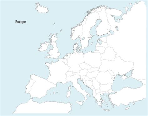 Political Map Of Europe Blank Map