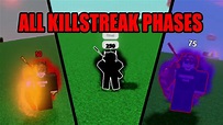 All Killstreak Phases In Slap Battles | Roblox - YouTube