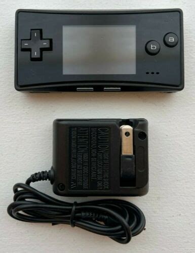 Nintendo Game Boy Micro Black With Ac Charger Good Condition Us