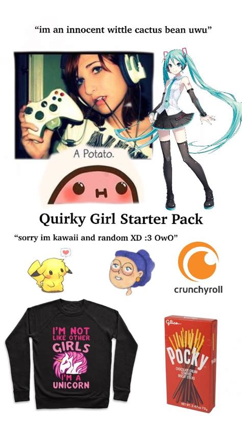 Quirky Girl Starter Pack Rstarterpacks