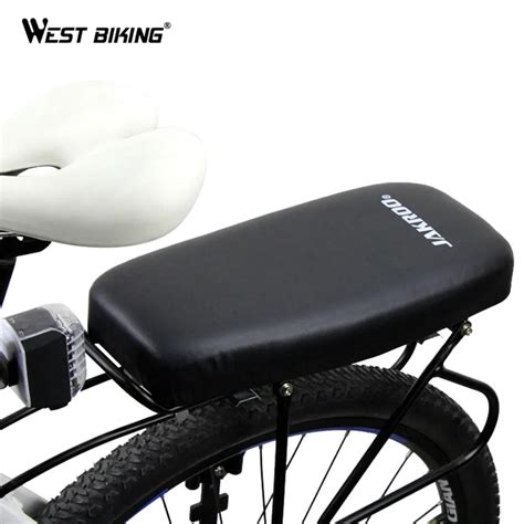Soft Pu Leather Cover Bike Back Seat Comfortable Bike Cushion Shockproof Seat Sella Cycling