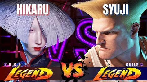 Sf Hikaru Aki Vs Syuji Guile Ranked Matches Youtube