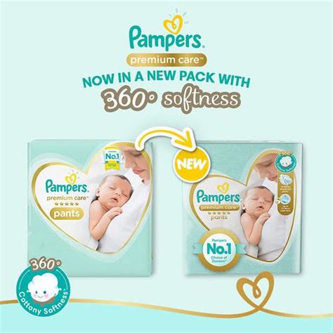 Buy Pampers Premium Care Diaper Pants New Born Extra Small Cottony