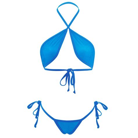 Fishnet Bikini Sheer Mini Micro Bikinis See Thru Wrap Around Top