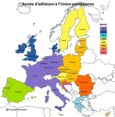 Union Européenne Date Dadhésion • Carte •