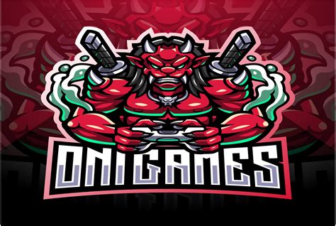 Oni Games Esport Mascot Logo Design Graphic By Visinkart · Creative