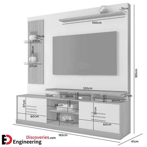 Tv Unit Dimensions And Size Guide Engineering Discoveries Tv Stand