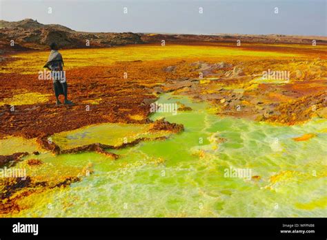 Ethiopia Danakil Depression Afar Region Volcanic Site Of Acid Hot