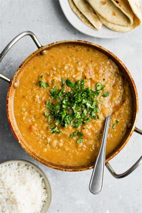 Masoor Dal Tadka Indian Red Lentil Dal The Curious Chickpea