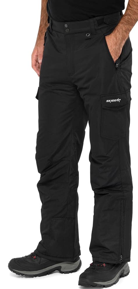 Ski Gear By Arctix Mens Snowsports Cargo Pants Small Black