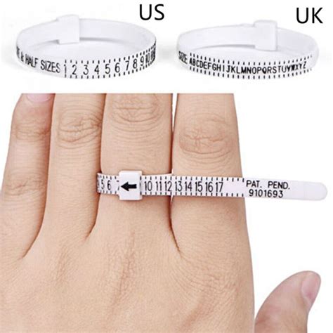 Jw Ukus Standard Finger Ring Size Handmade Measuring Tape Ruler Loop