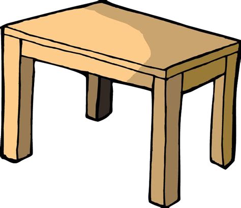 Download Clipart Table Square Table Cartoon Table Png Transparent Png