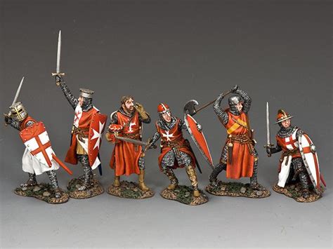 Crusader Knights Value Added Set Six Figures Mk S03 Metal Toy