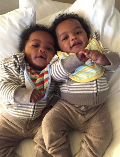 Black Twin Babies Twin Baby Boys Black Baby Boys Baby Boy Swag Cute