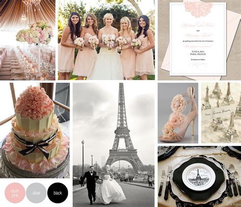 Soft Pink Parisian Wedding Theme Paris Theme Wedding Parisian