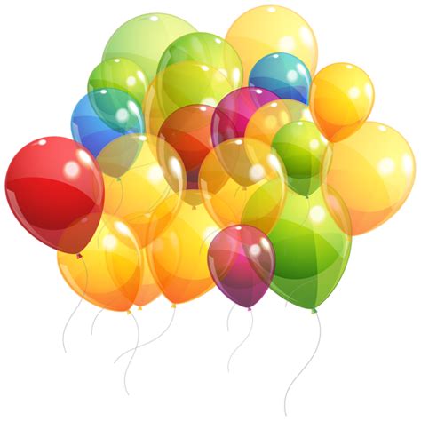 Transparent Colorful Balloons Bunch Png Clipart Image Gallery