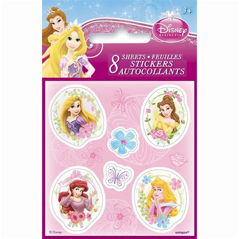 Mini Disney Princess Sticker Sheets 8ct