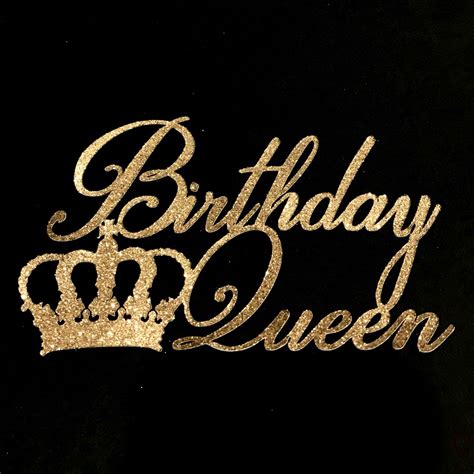 Birthday Queen Cake Topper For The One And Only Queen I Knowmy