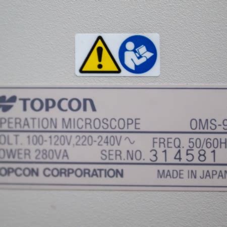 Topcon Oms Operation Microscope Jody Myers Eye Equipment