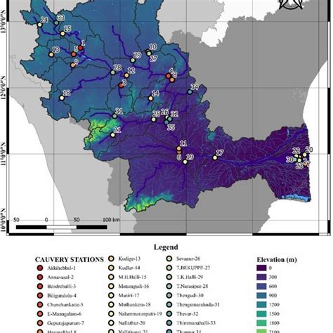 Cauvery River Basin Extent And Boundary Download Scientific Diagram