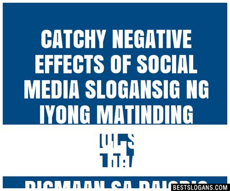 100 Catchy Negative Effects Of Social Media Ig Ng Iyong Matinding
