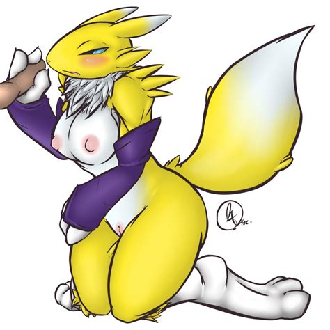 Rule 34 Anthro Breasts Color Digimon Female Florecentjivyra Fur Furry