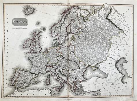 Europe Europa Continent Kontinent Karte Map By Pinkerton John