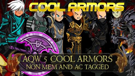 Aqw 5 Cool Armors Non Member Ac Tagged 3 Youtube