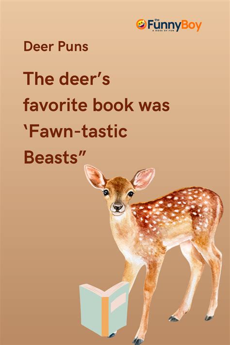 257 Deer Puns That You Will Surely Be Fawn D Of Burbankidscom