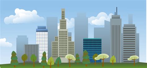 City Skyline Free Vector 4vector