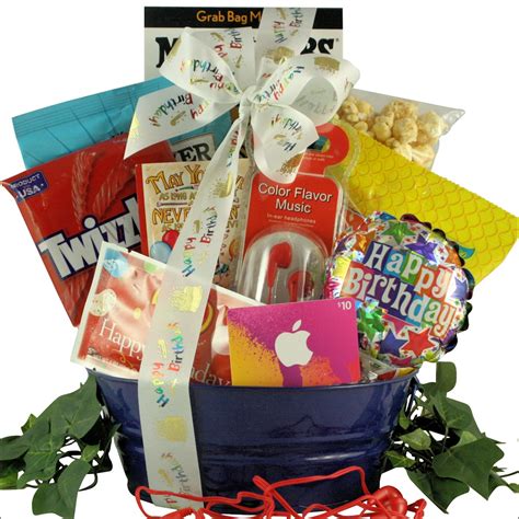 Birthday Tunes Kids Birthday T Basket For Boys Ages 9 To 12