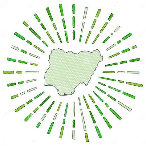 Sketch Map Of Nigeria Stock Vector Illustration Of Nigeria 186402510