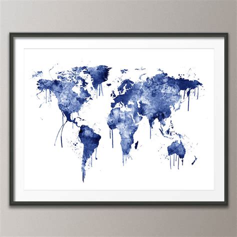 World Map Canvas Art Print By Art Pause