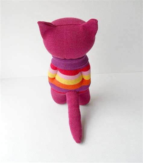 Cat Kitten Sock Animal Sock Creature Plush Animal Soft Etsy Sock