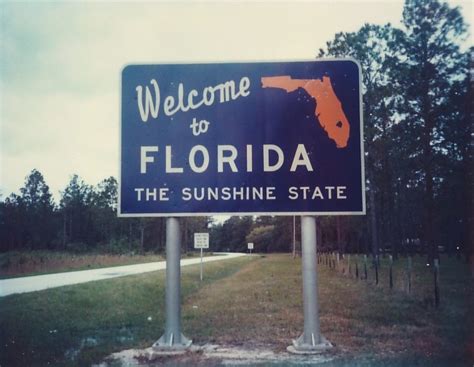 Welcome To Florida Sign