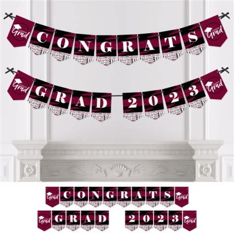 Big Dot Of Happiness Maroon Grad Best Is Yet To Come Bunting Banner
