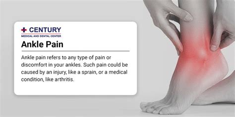 4 Common Causes Of Ankle Pain Century Medical And Dental Center