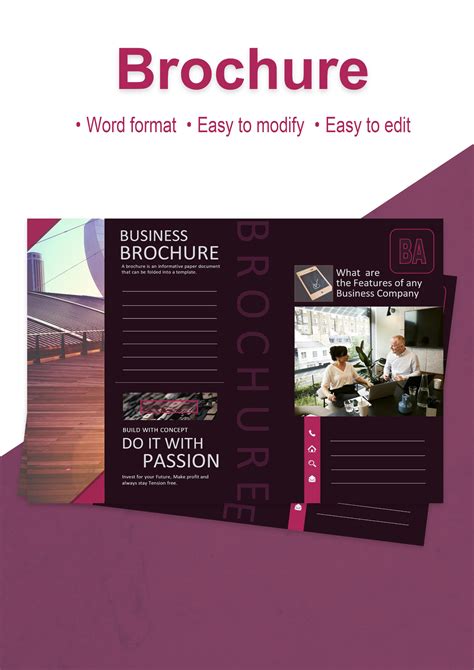 Professional Word Brochure Templates Download Free Wps Office Academy