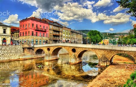 Latin Bridge In Sarajevo Bosnia And Herzegovina Stock ...