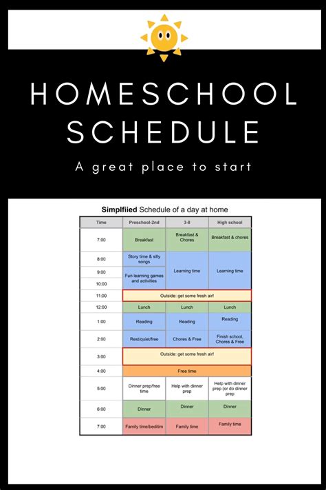 Free Printable Homeschool Planner And Schedules Artofit
