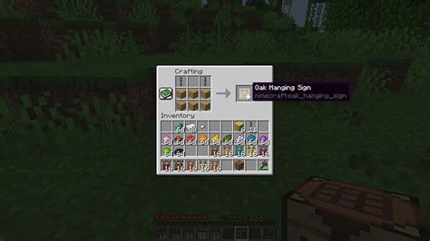 How To Make Hanging Signs In Minecraft 120 Crafting Guide