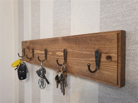 Handmade Wooden Key Holder Rustic Decor Key Storage Vintage Etsy