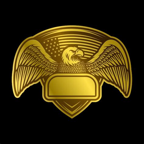 Premium Vector Golden Eagle Logo