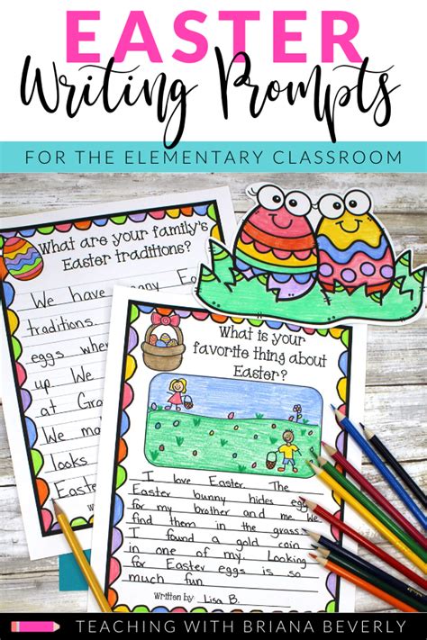 Celebrate easter with these fun writing prompts. Easter Writing Prompts & Page Topper Craftivities ...
